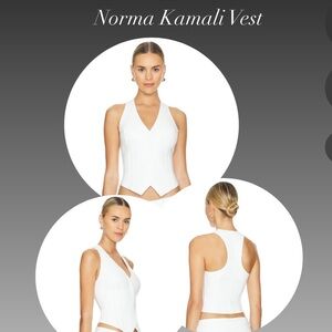 Norma Kamali vest
Scuba material